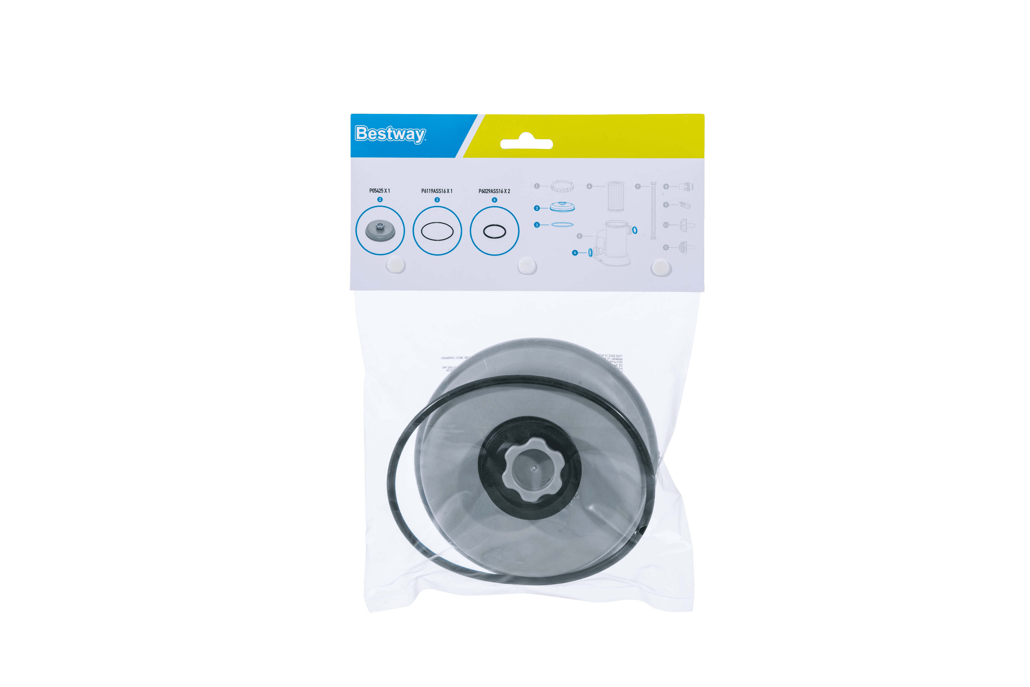 Ricambi pompe filtro Kit guarnizioni + coperture per pompe filtro da 2006 a 5678 l/h Bestway 1