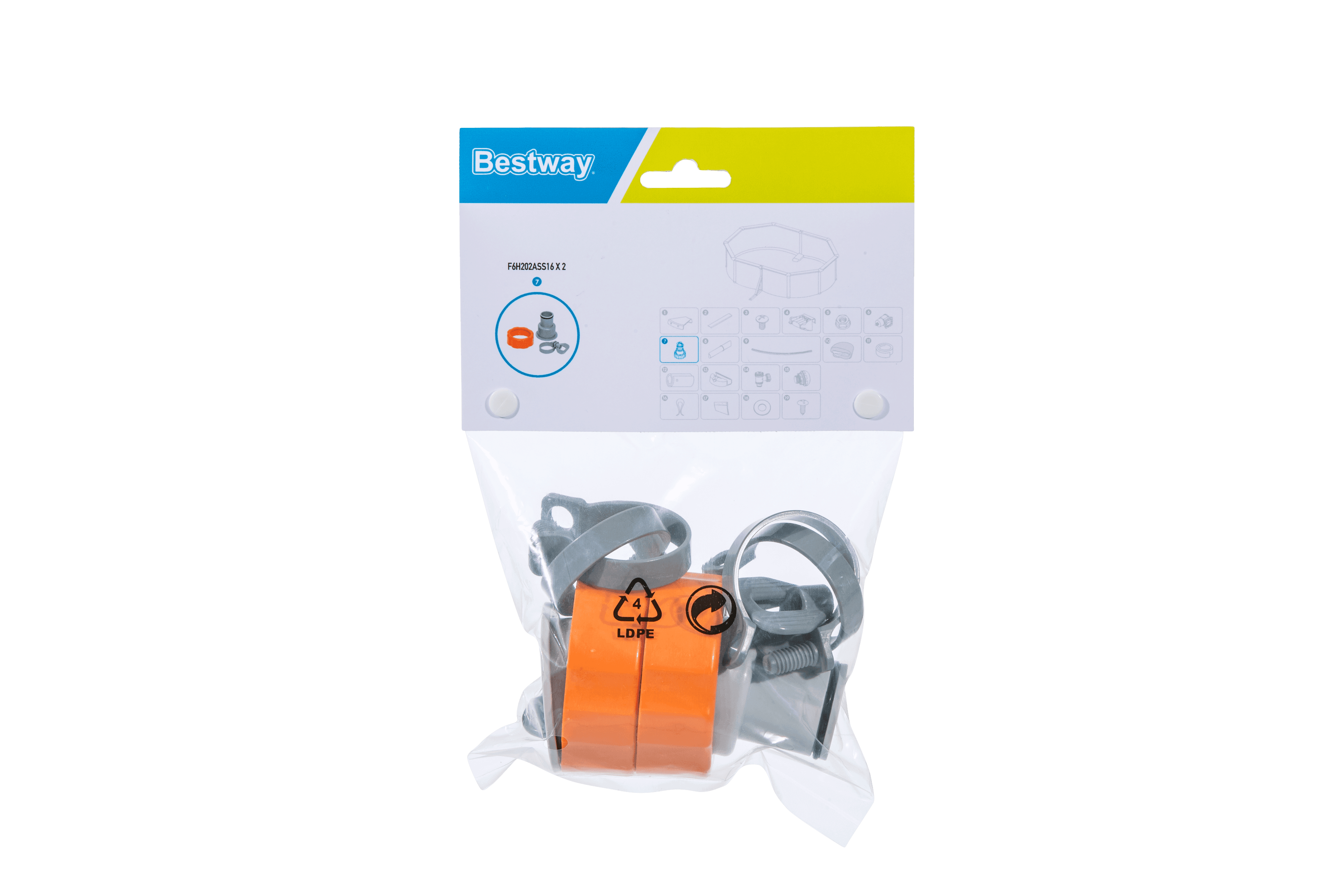 Ricambi piscine fuori terra Adattatore per tubi da 32 mm per valvola piscina fuori terra Bestway 1