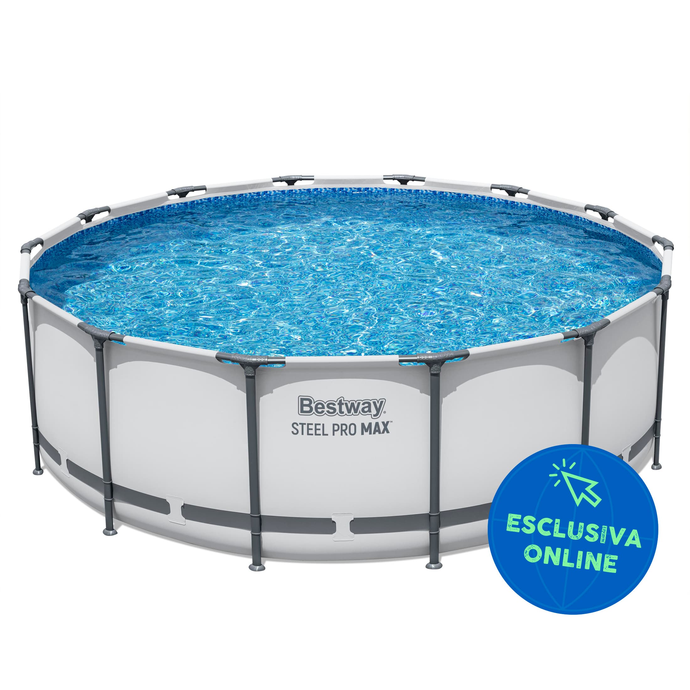 Piscine fuori terra Piscina solo struttura grigio chiaro - 427x122 cm Bestway 1