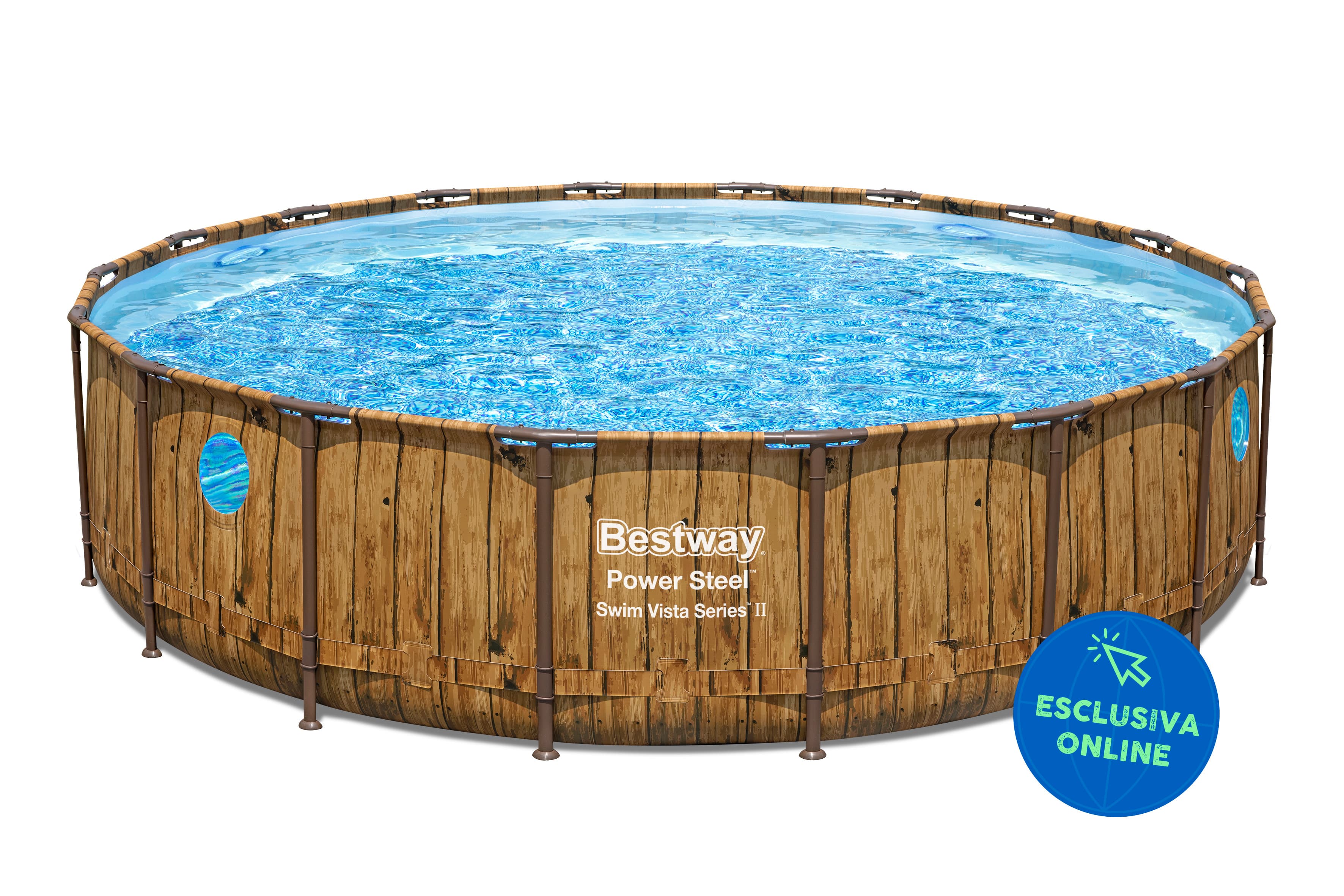 Piscine fuori terra Piscina solo struttura effetto legno - 549x122 cm Bestway 1