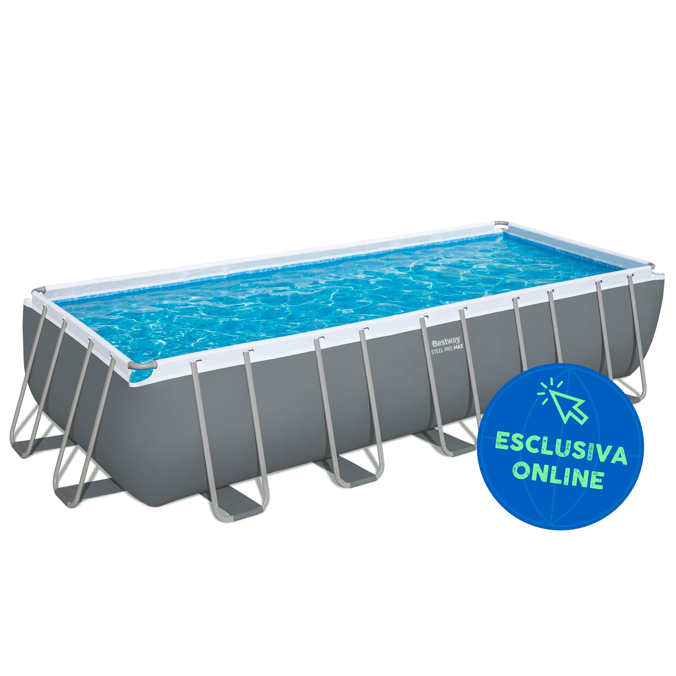 Piscine fuori terra Piscina solo struttura - 640x274x132 cm grigio scuro Bestway 1