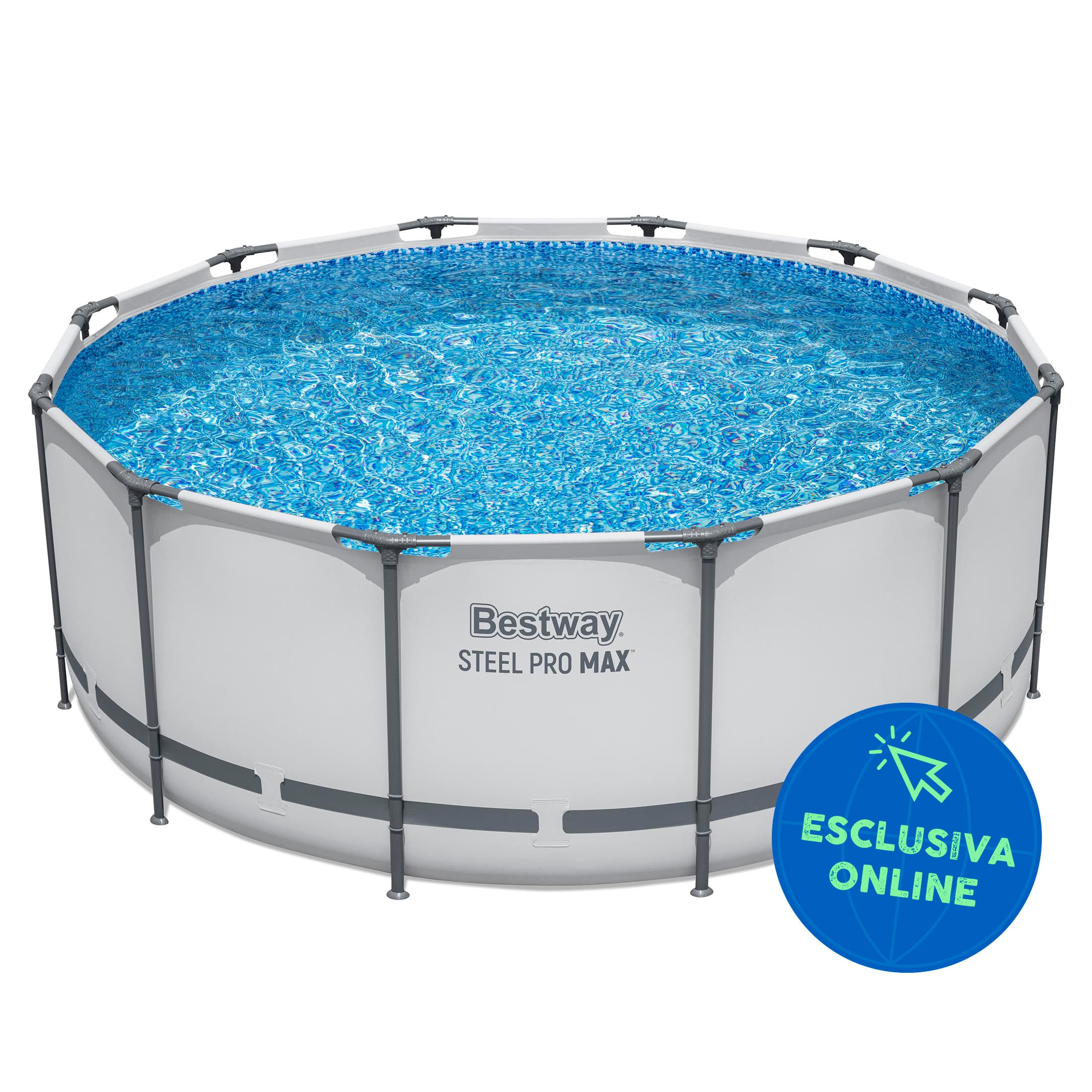 Piscine fuori terra Piscina solo struttura - 366x122 cm grigio chiaro Bestway 1