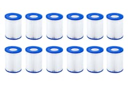 Pompe di filtraggio e Cartucce Filtro a cartuccia tipo II (12 pezzi) Bestway 1