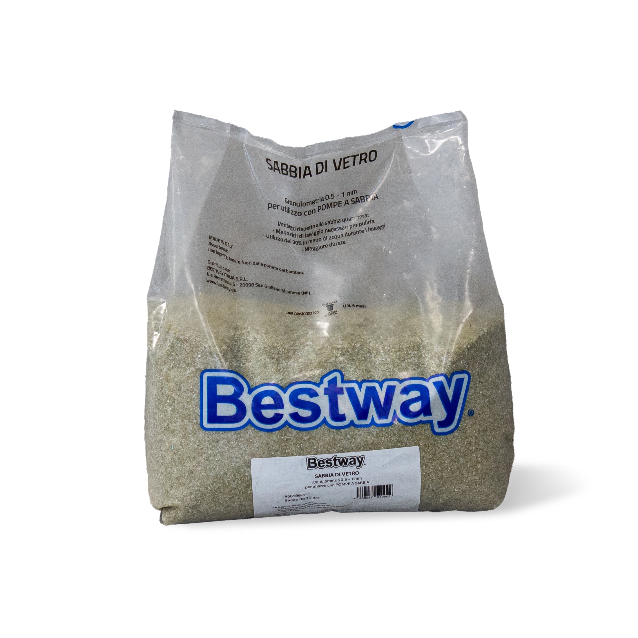 Pompe di filtraggio Sabbia di vetro da 10 kg per pompa filtro piscina Bestway 1