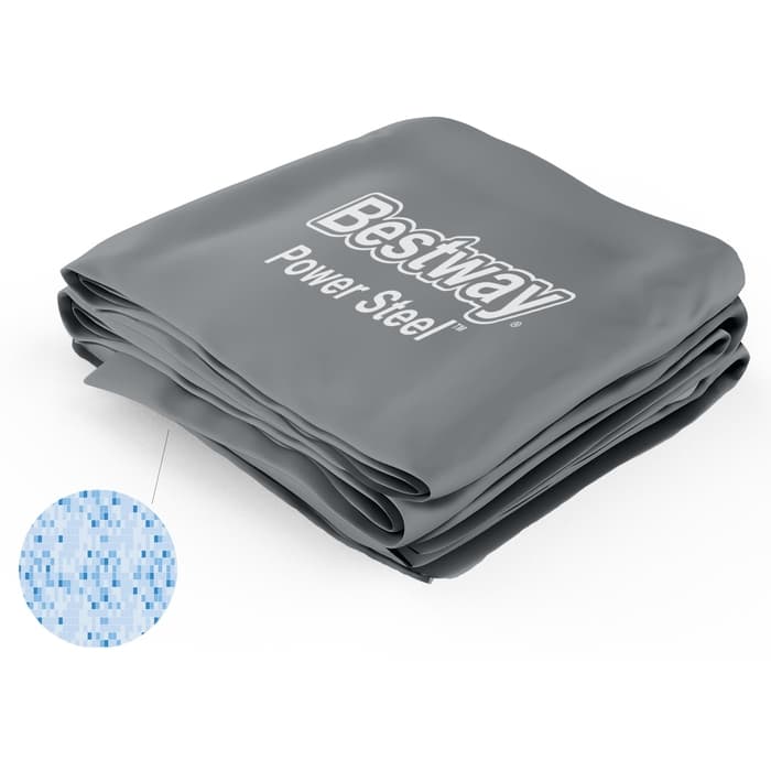 Ricambi Piscine e Spa Liner di ricambio per piscina Power Steel ovale da 488x305x107 cm grigio scuro Bestway 1