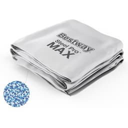 Ricambi Piscine e Spa Liner di ricambio per piscina Steel Pro Max rotonda da 457x107 cm grigio chiaro Bestway 1