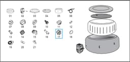 Accessori Piscine e Spa Filtro superiore per detriti per idromassaggio Lay-Z-Spa grigio Bestway 4