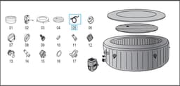 Ricambi Piscine e Spa Tubo di gonfiaggio flessibile per idromassaggio gonfiabile Lay-Z-Spa Bestway 2