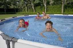 Piscine fuori terra Piscina grigio chiaro da 305x76 cm Bestway 5