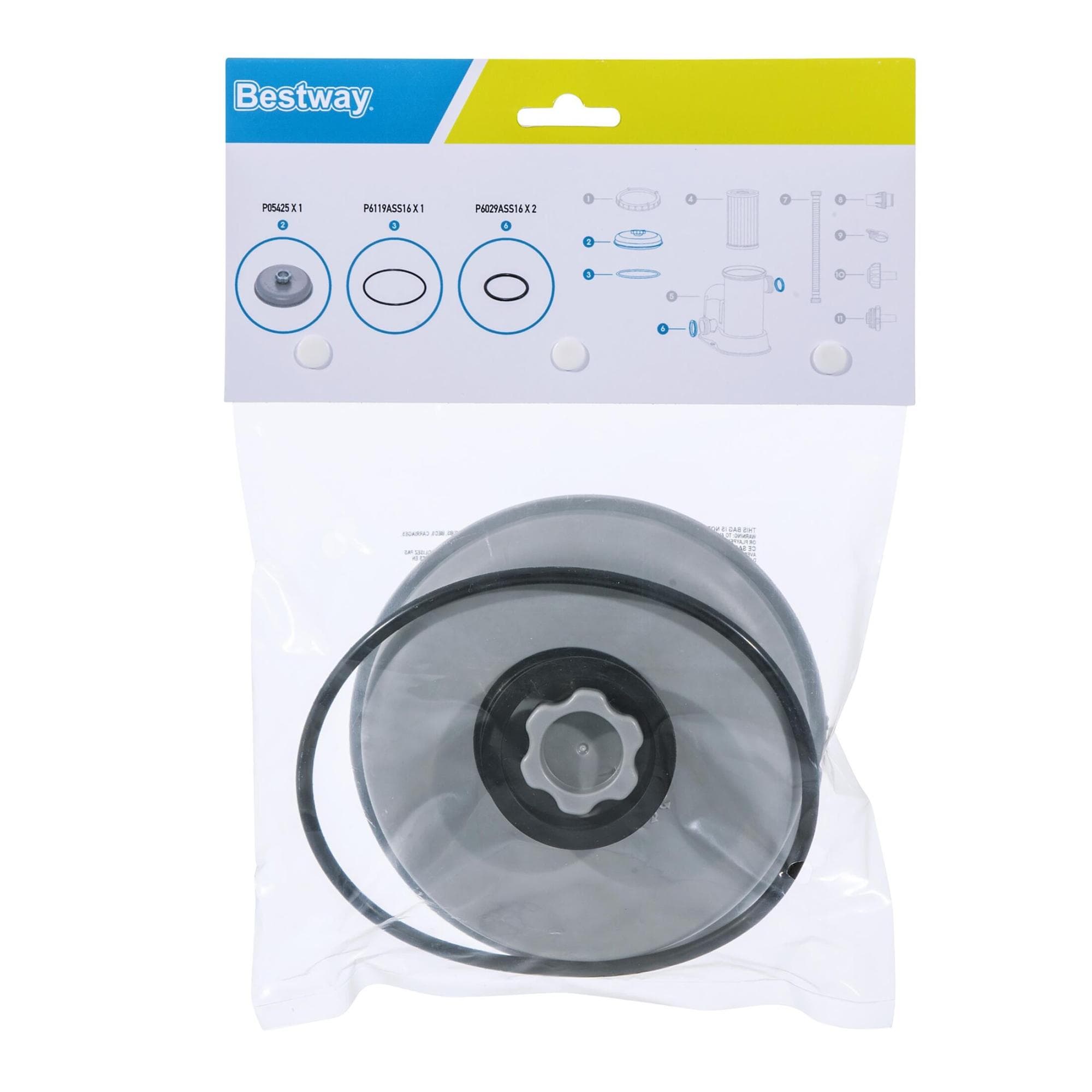 Ricambi pompe filtro Kit guarnizioni + coperture per pompe filtro da 2006 a 5678 l/h Bestway 1