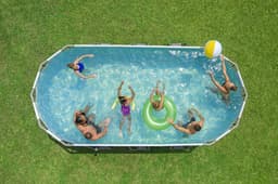 Piscine fuori terra Piscina solo struttura da 488x274x122 cm grigio scuro Bestway 7