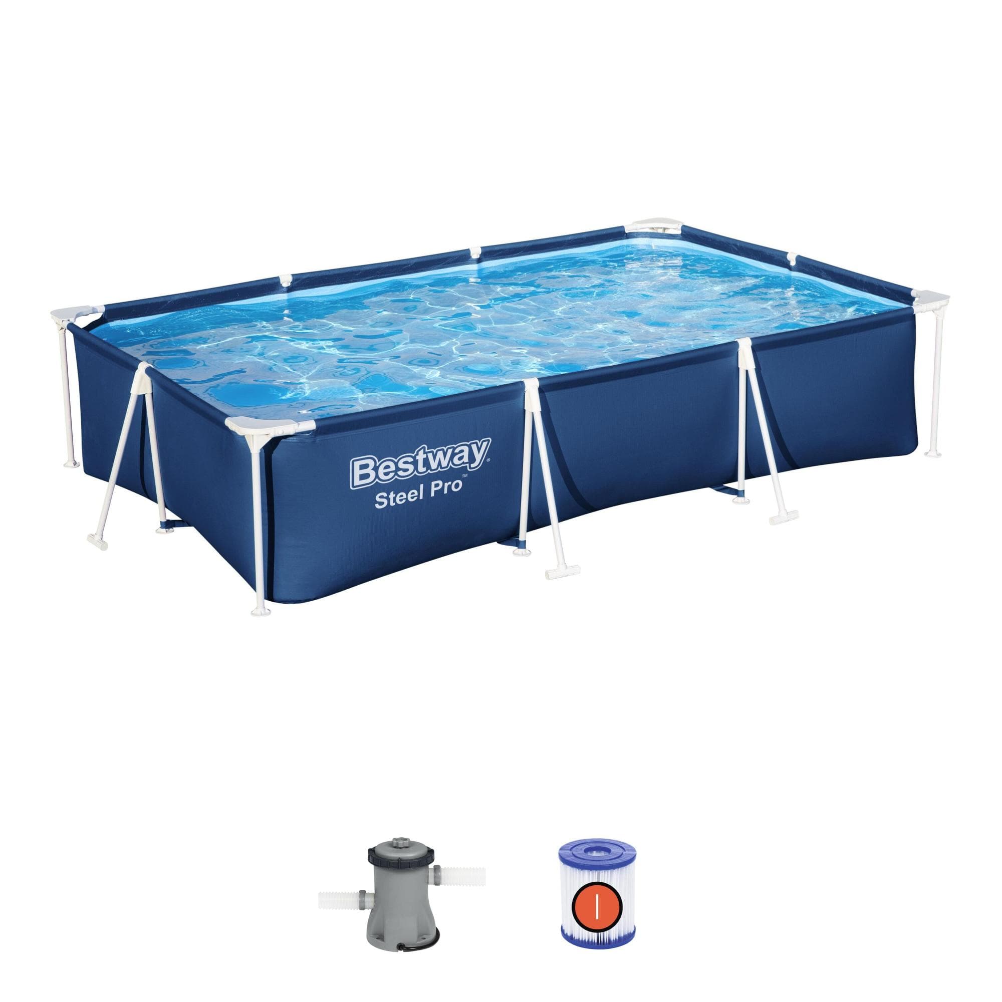 Piscine fuori terra Set piscina da 300x201x66 cm blu scuro Bestway 1