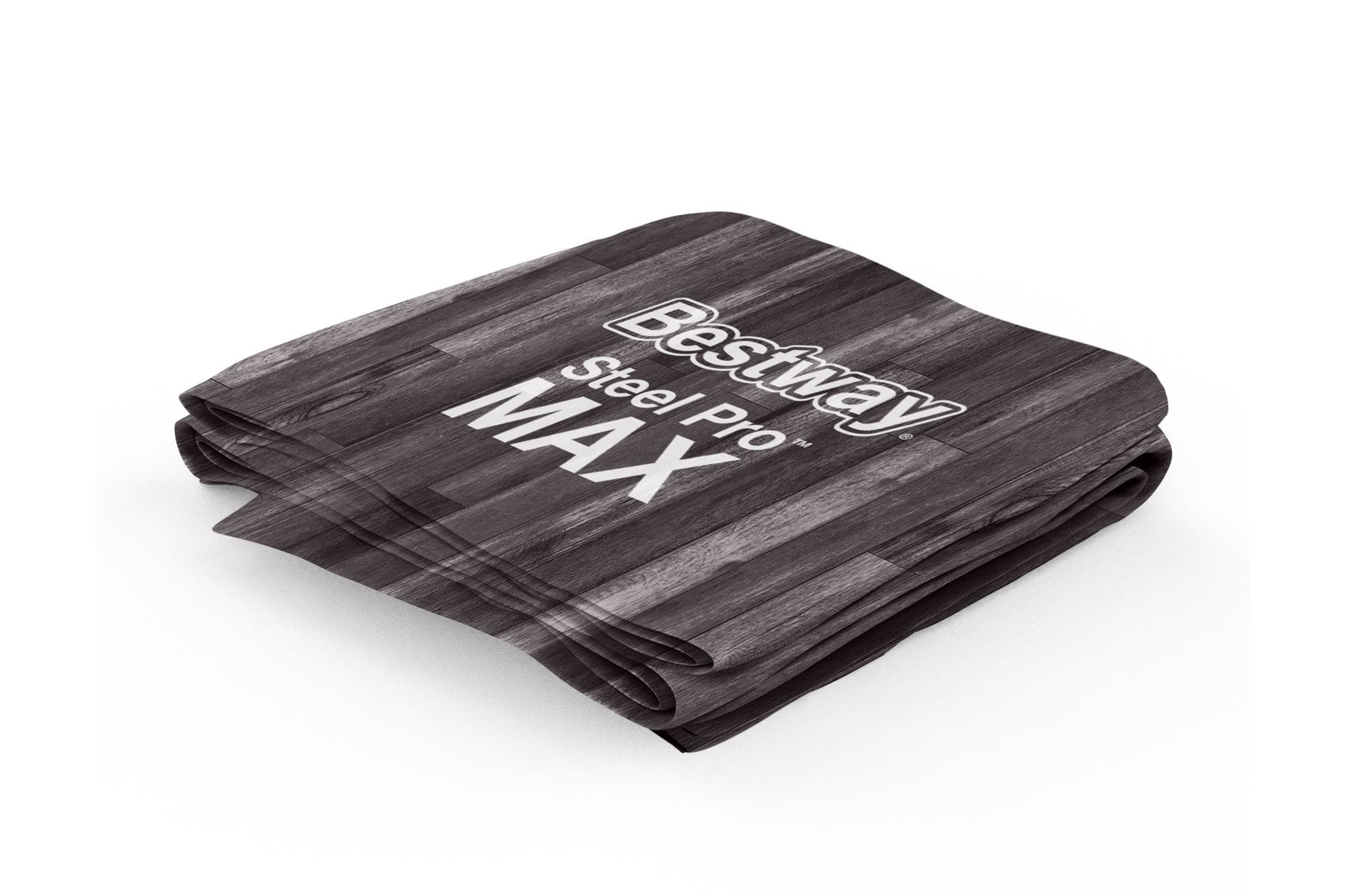 Ricambi Piscine e Spa Liner di ricambio per piscina Steel Pro Max rotonda da 366x100 cm effetto legno grigio Bestway 1