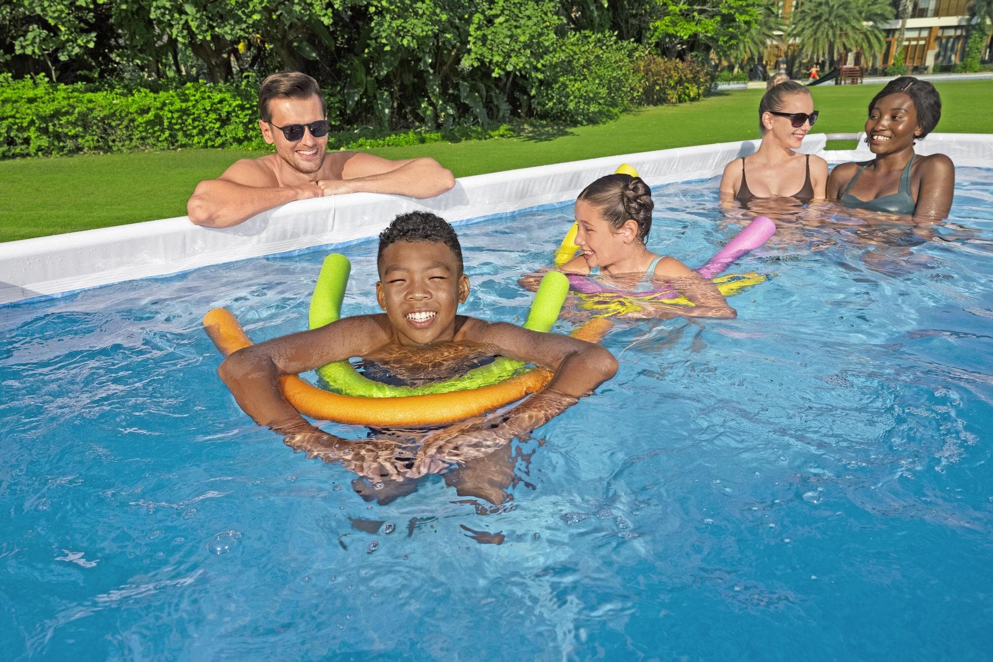 Piscine fuori terra Set piscina grigio chiaro da 549x274x122 cm Bestway 5