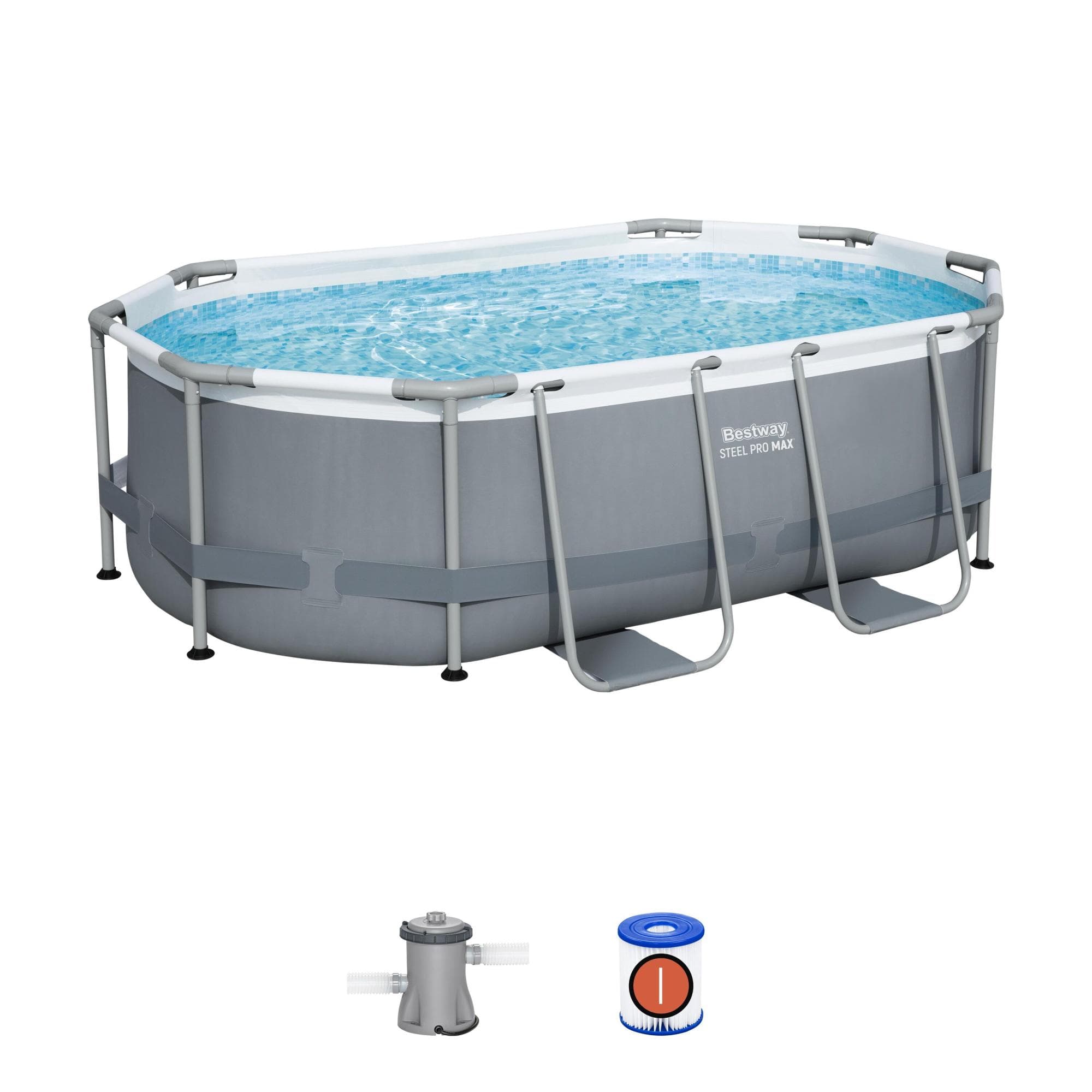 Piscine fuori terra Set piscina grigio chiaro da 305x200x84 cm  Bestway 1
