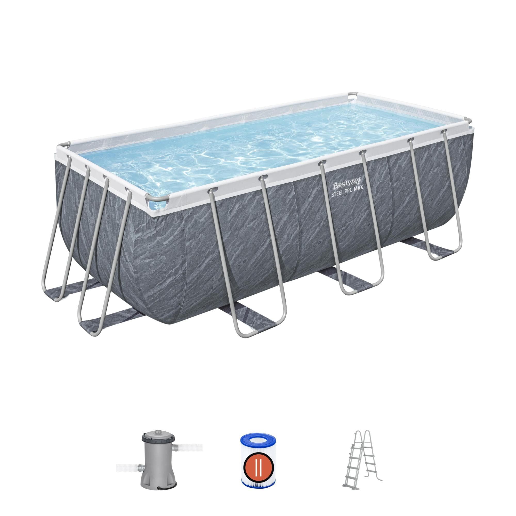 Piscine fuori terra Set piscina da 412x201x122 cm effetto marmo Bestway 1