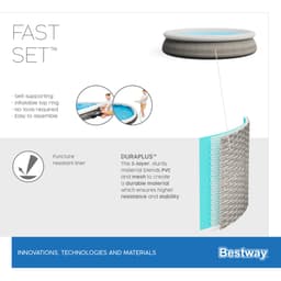Piscine fuori terra Set piscina gonfiabile Fast Set da 396x84 cm Bestway 7