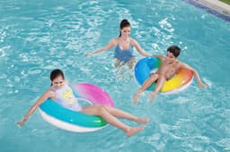 Giochi gonfiabili per bambini Ciambella gonfiabile Arcobaleno rosa Bestway 3
