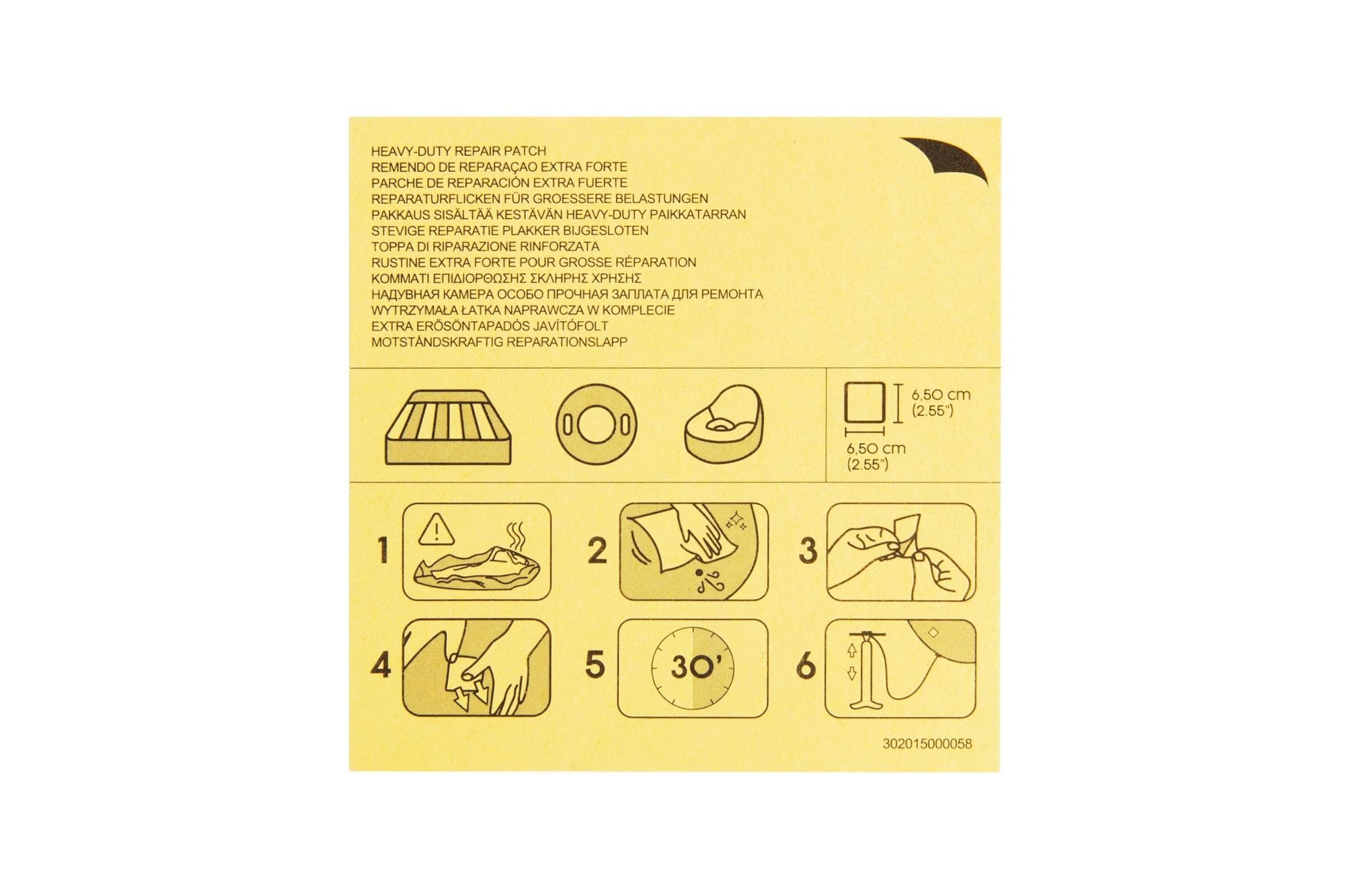 Accessori Piscine e Spa Toppa di riparazione rinforzata da 6,5x6,5 cm Bestway 1