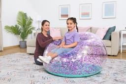 Giochi gonfiabili per bambini Poltrona pouf gonfiabile Glitter Dream Bestway 4