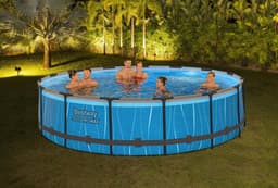 Piscine fuori terra Piscina solo struttura grigio scuro - 457x107 cm Bestway 2