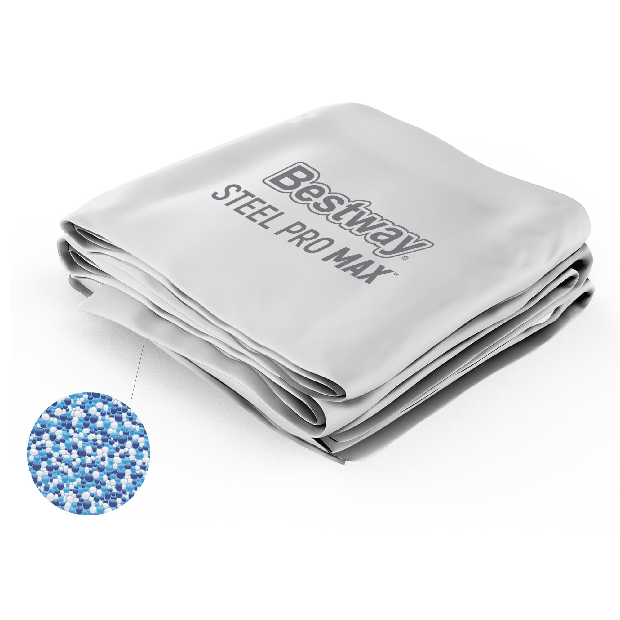 Ricambi Piscine e Spa Liner di ricambio per piscina Steel Pro Max da 488x122 cm grigio chiaro Bestway 1