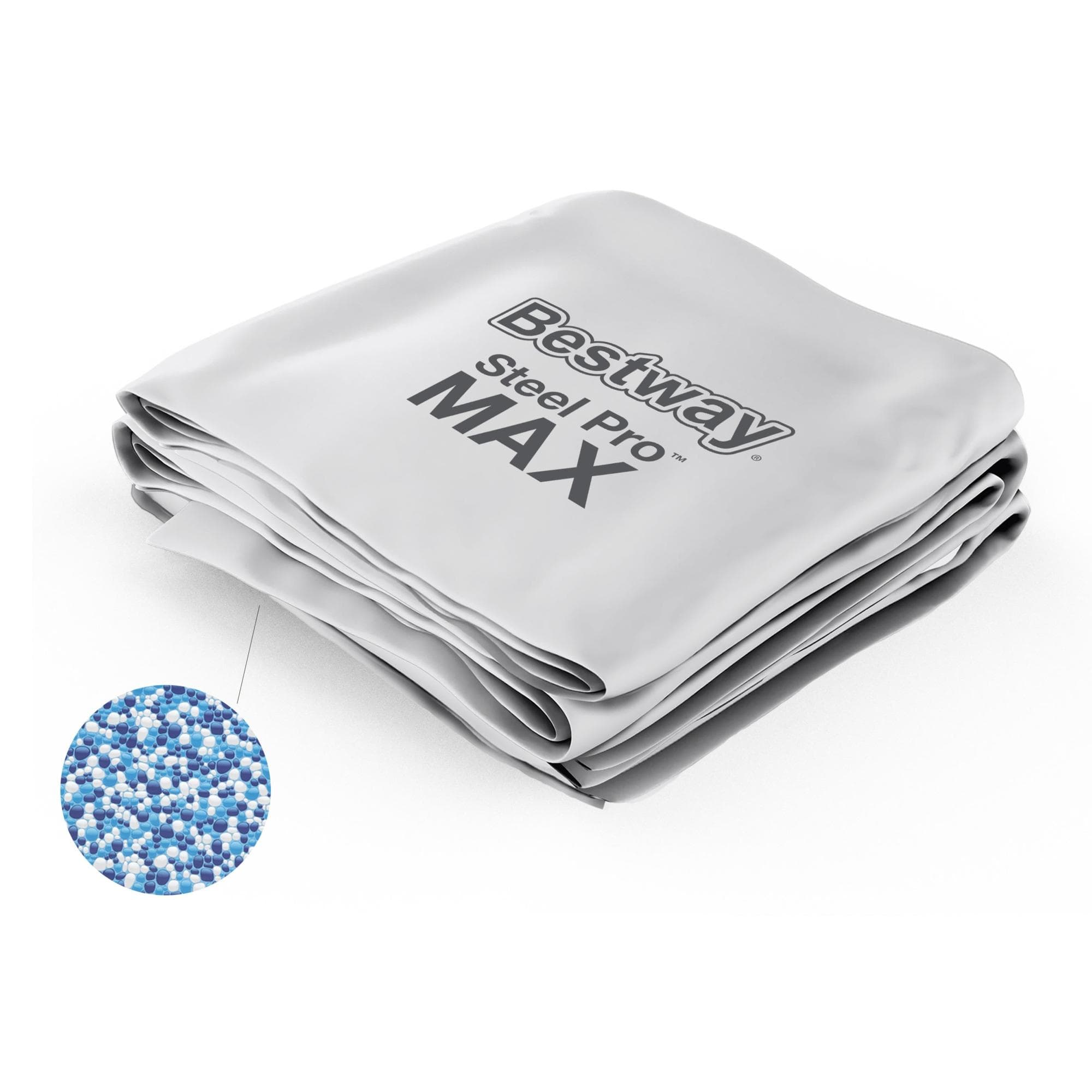 Ricambi Piscine e Spa Liner di ricambio per piscina Steel Pro Max da 366x122 cm grigio chiaro Bestway 1