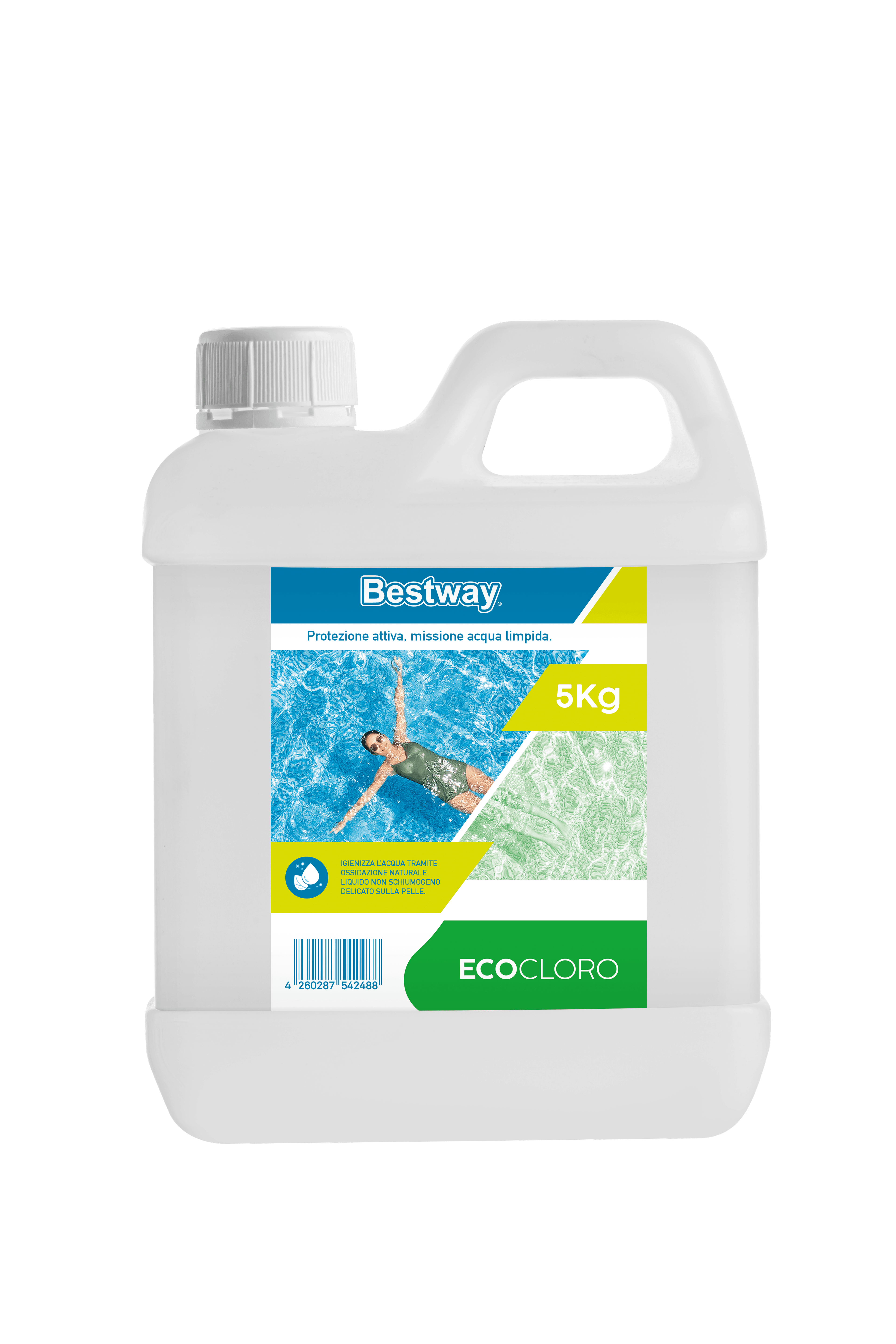 Trattamento chimico dell'acqua Eco-cloro, 5 kg Bestway 1