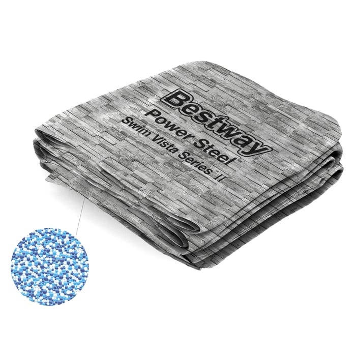 Ricambi Piscine e Spa Liner di ricambio per piscina Power Steel Swim Vista da 427x250x100 cm effetto pietra Bestway 1