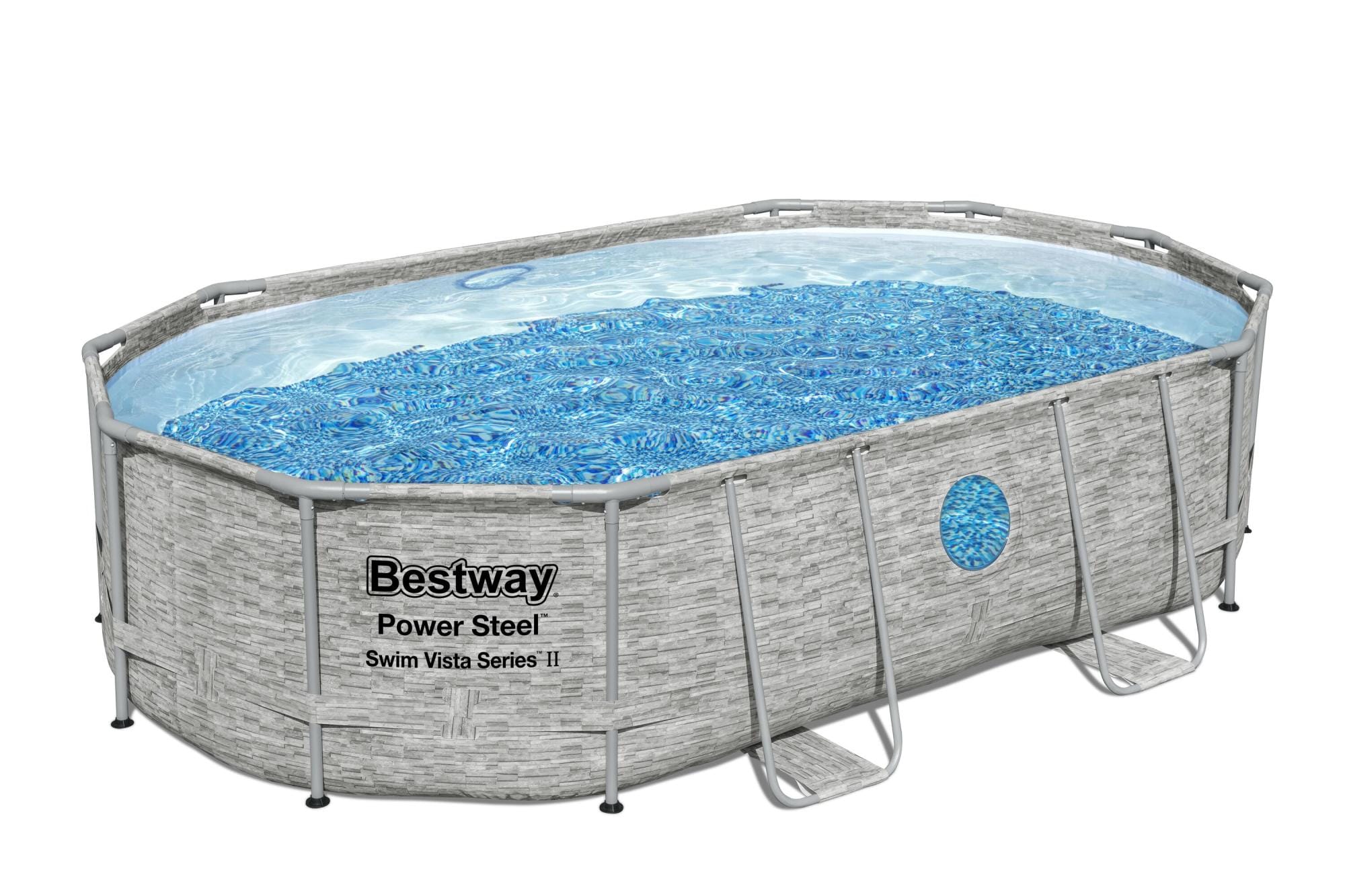 Piscine fuori terra Piscina solo struttura effetto pietra - 488x305x107 cm Bestway 1