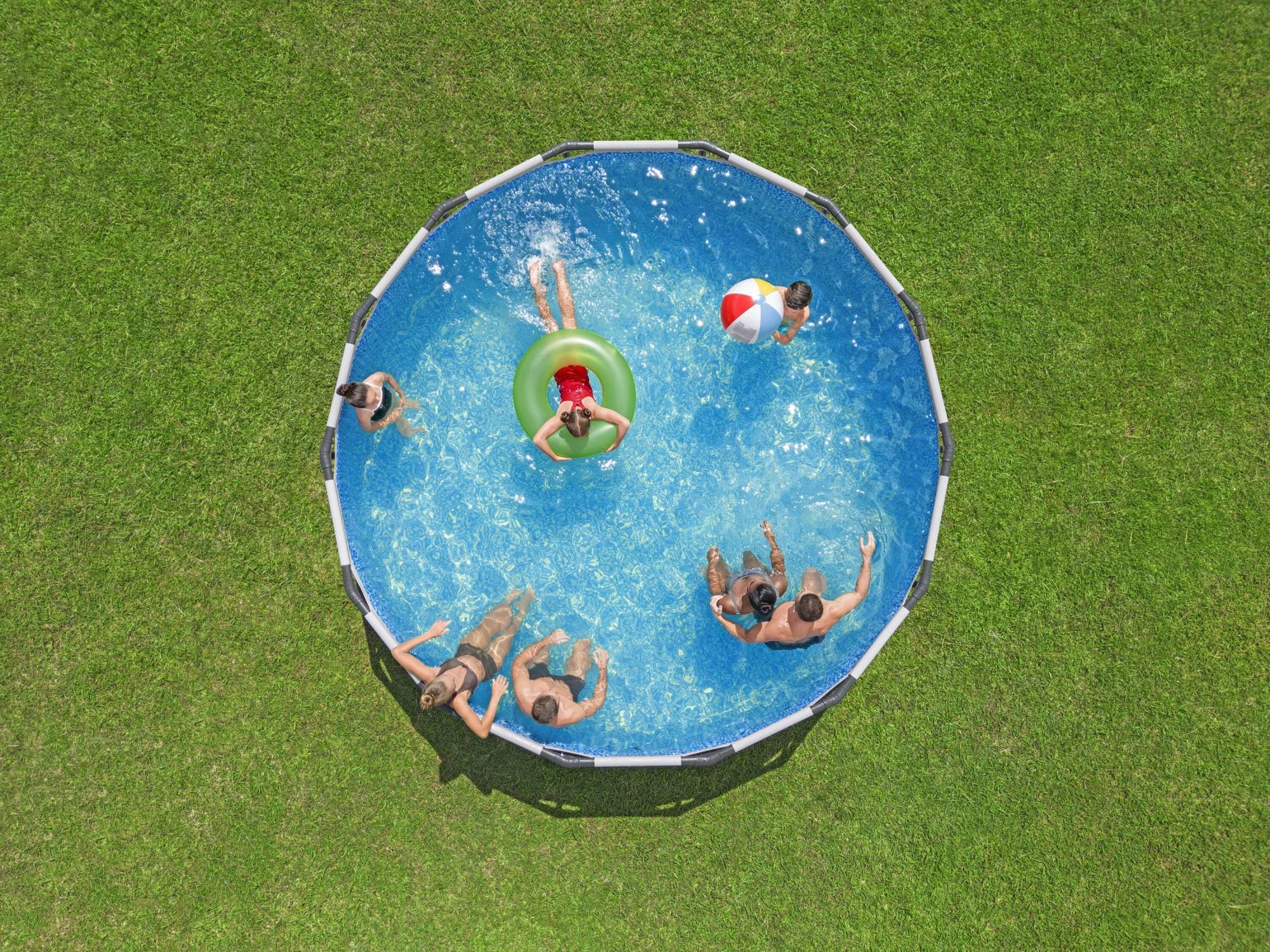 Piscine fuori terra Piscina solo struttura grigio chiaro - 427x122 cm Bestway 1