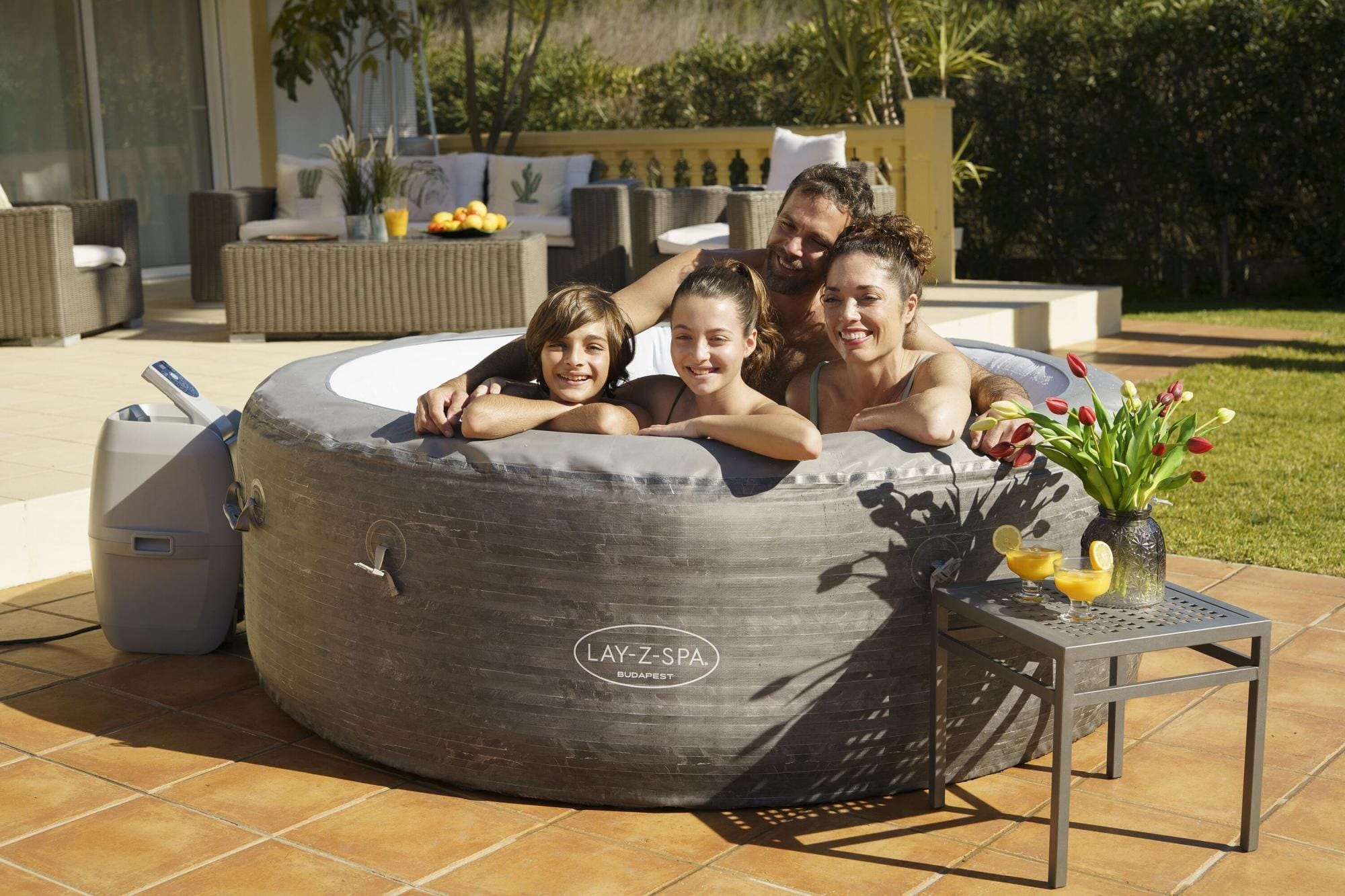 Idromassaggi gonfiabili Lay-Z-Spa Idromassaggio gonfiabile Lay-Z-Spa Budapest AirJet 4-6 persone Bestway 1