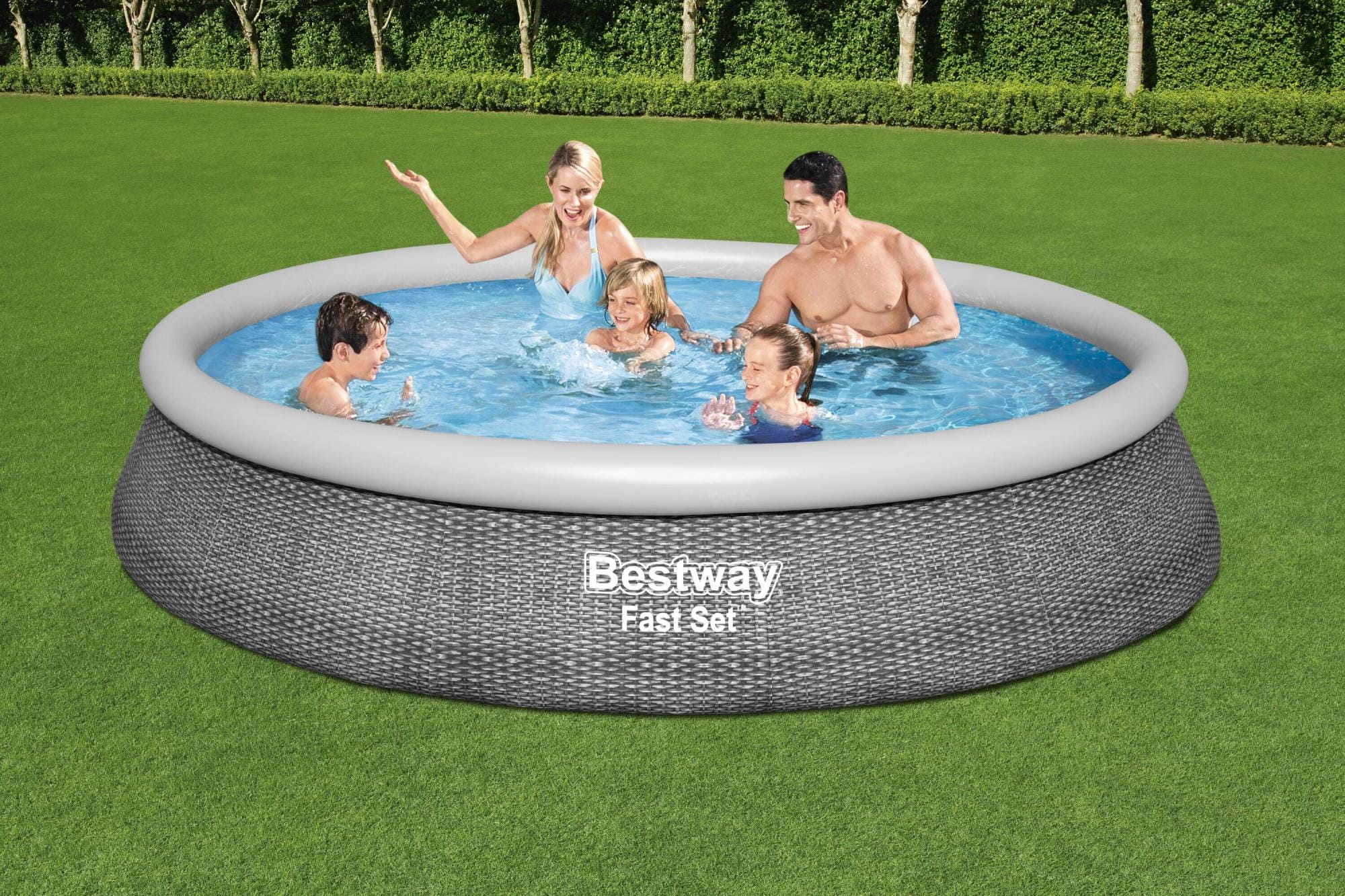 Piscine fuori terra Set piscina gonfiabile Fast Set da 396x84 cm Bestway 1