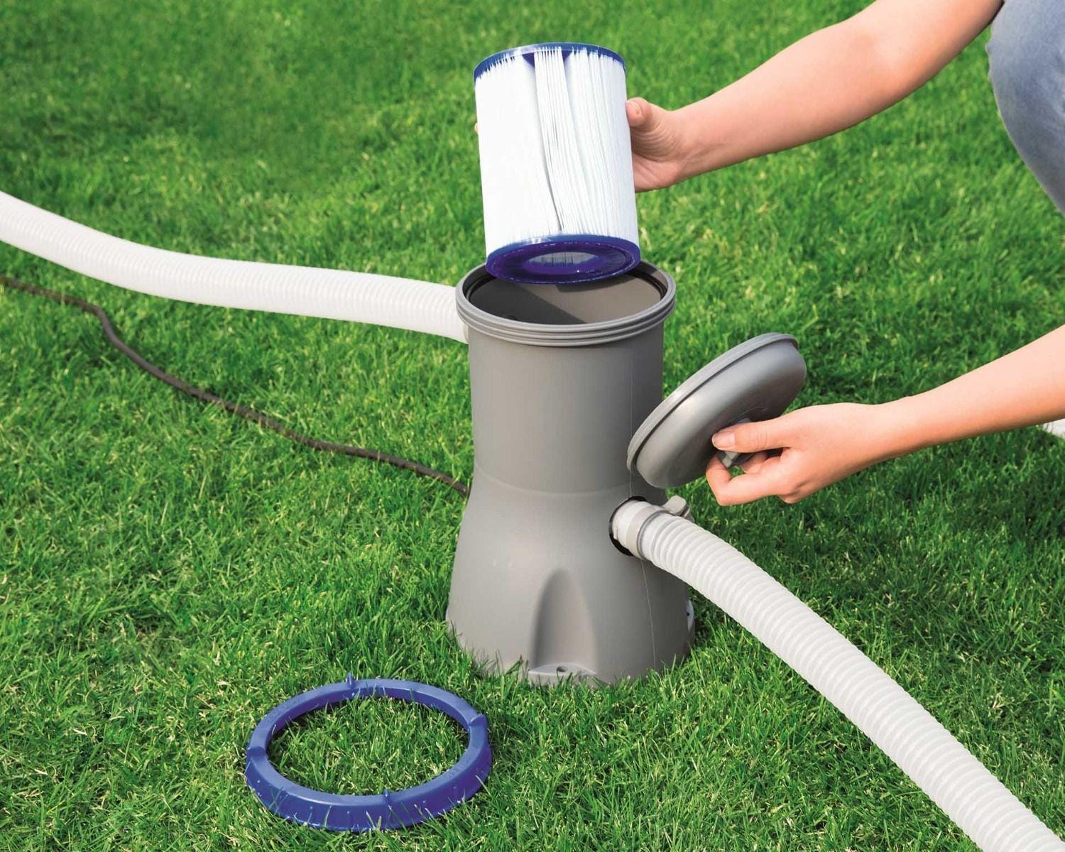 Pompe di filtraggio e Cartucce Filtro a cartuccia tipo II (6 pezzi) Bestway 1