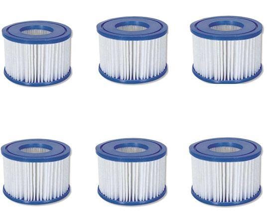 Pompe di filtraggio e Cartucce Cartuccia filtrante tipo VI per idromassaggio Lay-Z-Spa ( 6 pezzi) Bestway 1