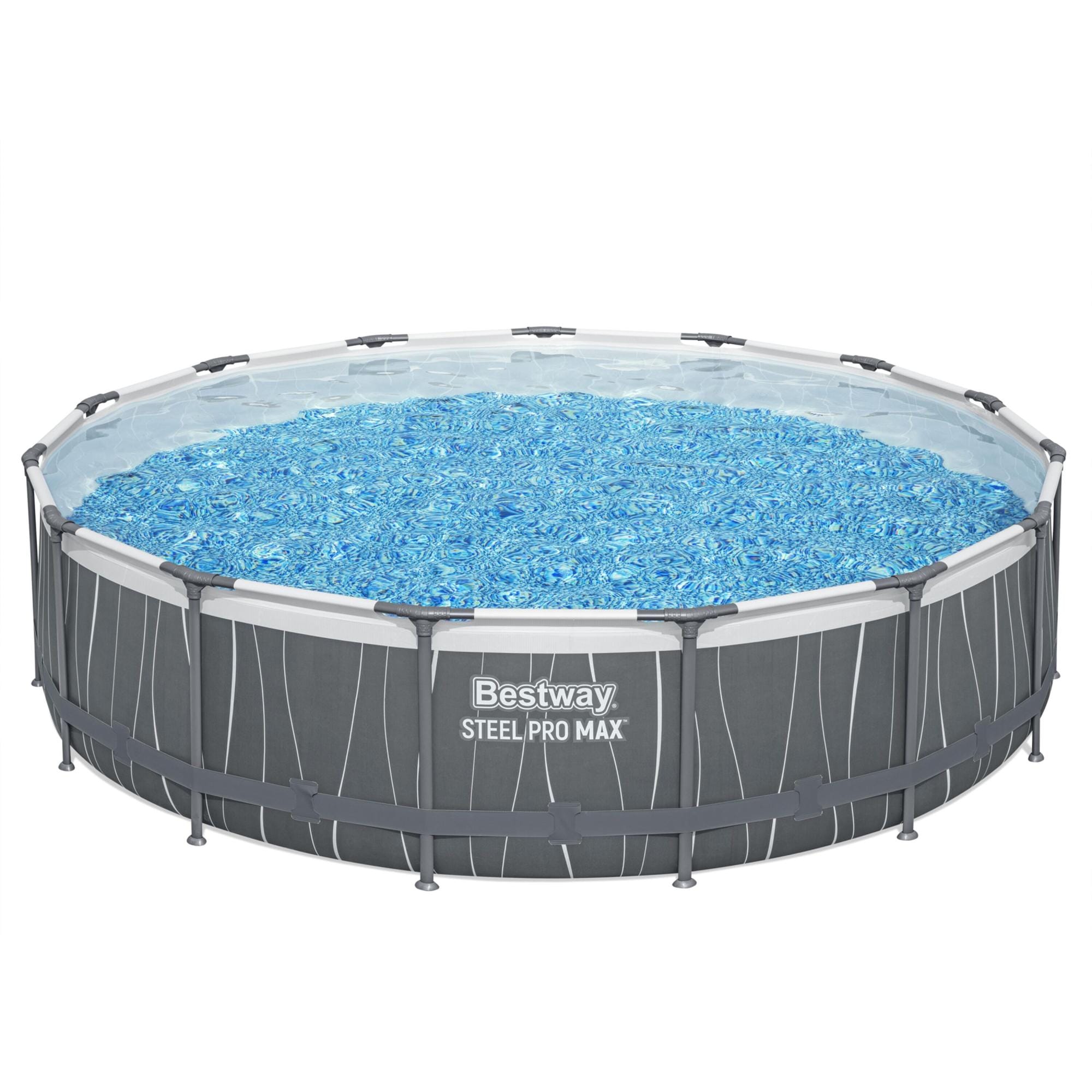 Piscine fuori terra Piscina solo struttura grigio scuro - 457x107 cm Bestway 1