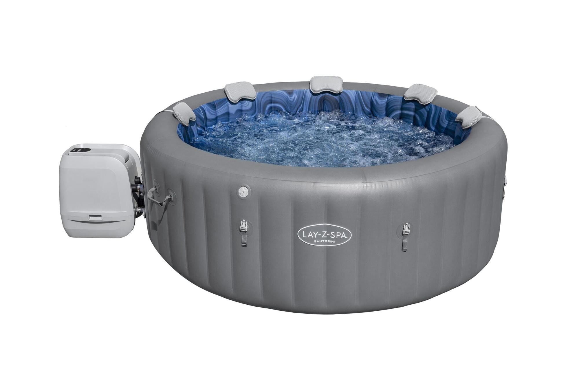 Idromassaggi gonfiabili Lay-Z-Spa Idromassaggio gonfiabile Lay-Z-Spa Santorini HydroJet Pro 5-7 persone Bestway 1