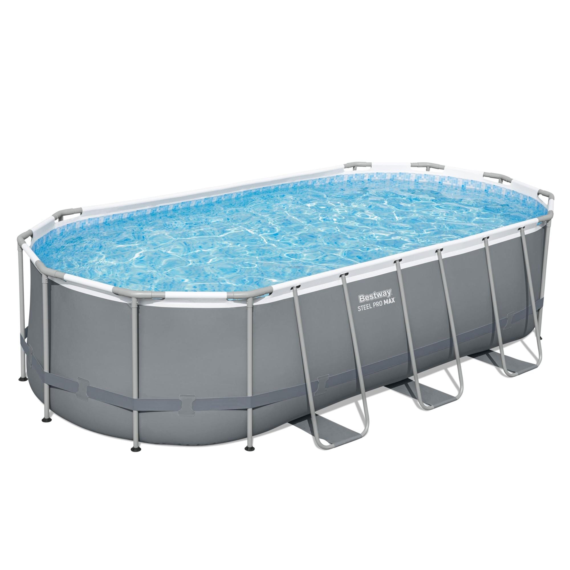 Piscine fuori terra Piscina solo struttura da 488x274x122 cm grigio scuro Bestway 1