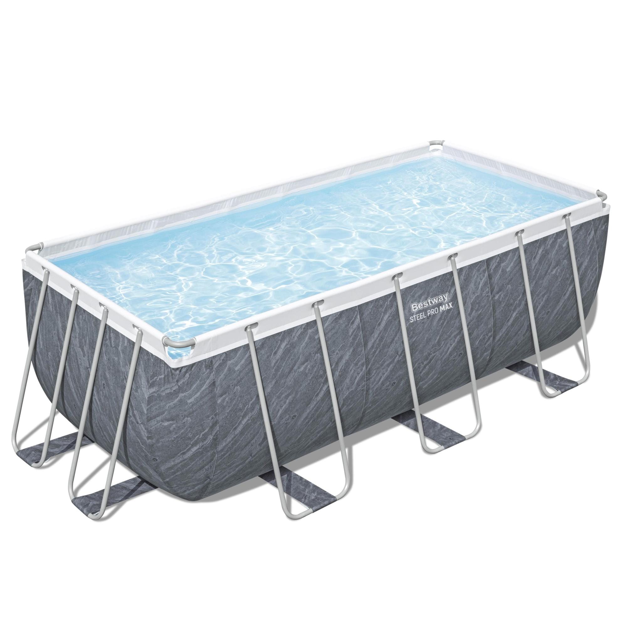 Piscine fuori terra Piscina solo struttura - 412x201x122 cm effetto marmo Bestway 1