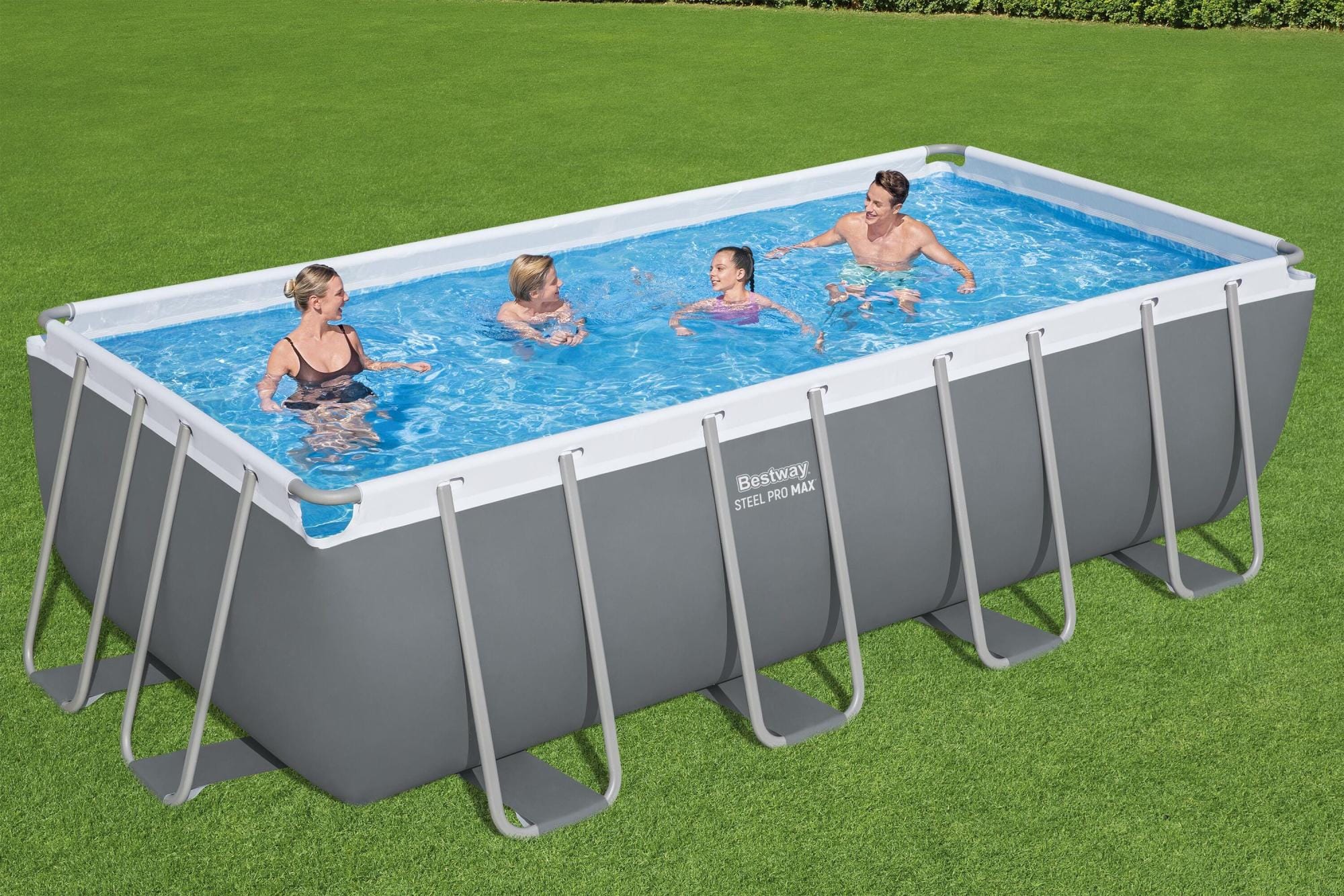 Piscine fuori terra Set piscina da 488x244x122 cm grigio Bestway 1