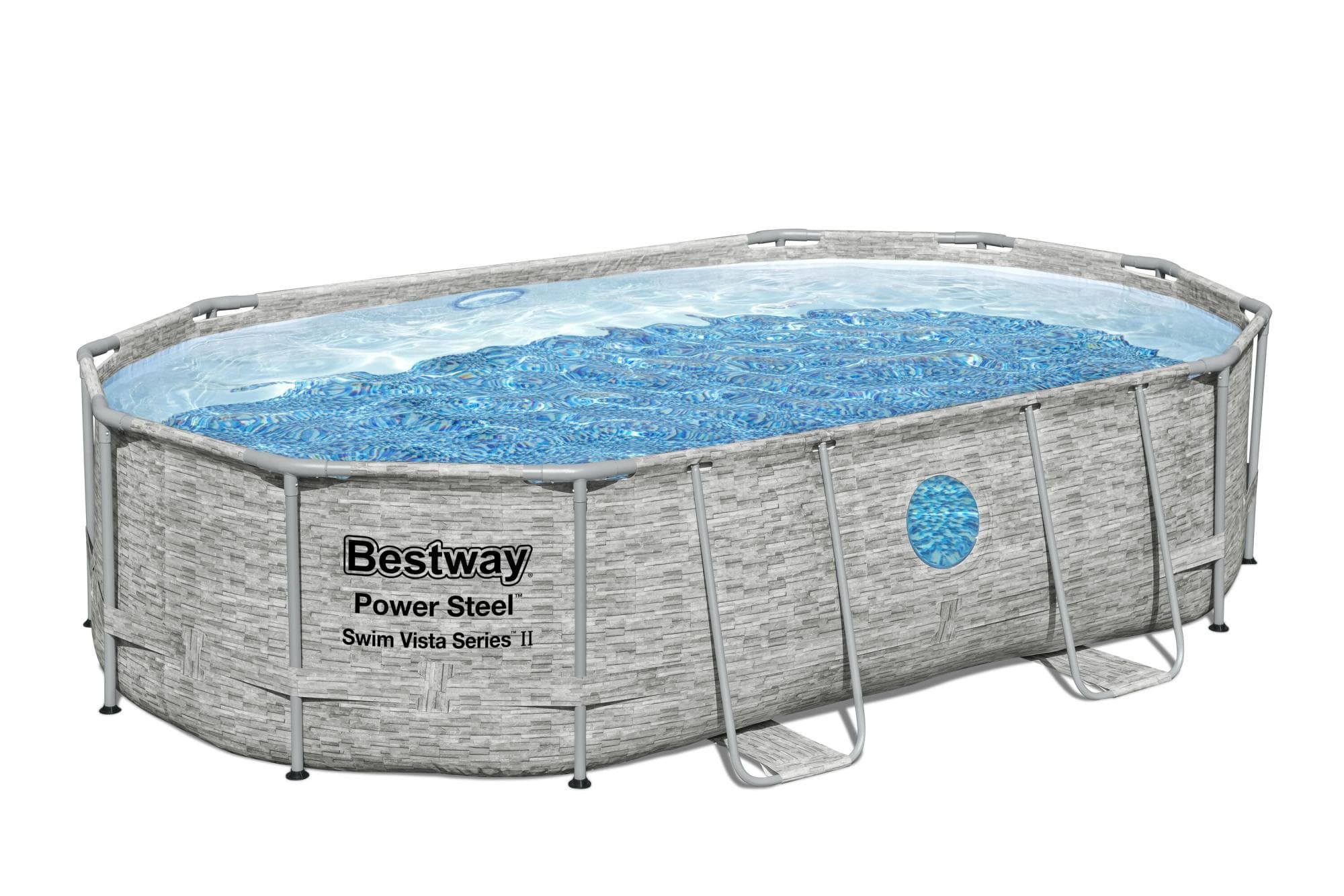 Piscine fuori terra Piscina solo struttura effetto pietra - 488x305x107 cm Bestway 1