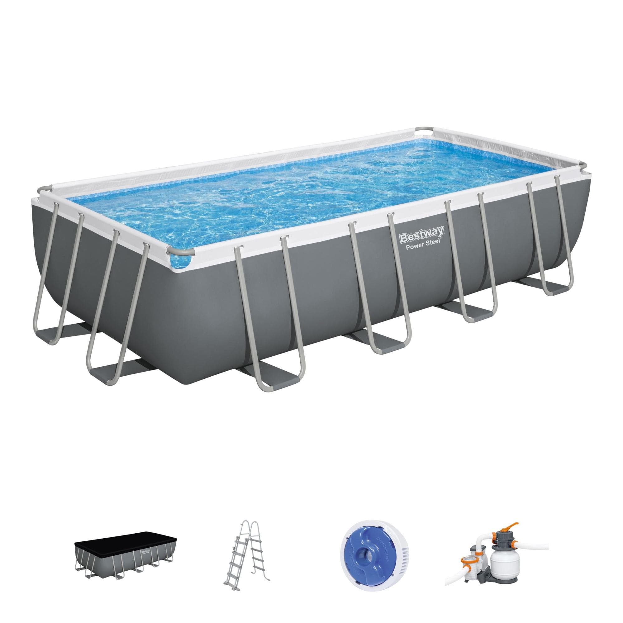 Piscine fuori terra Set piscina grigio scuro da 549X274X122 cm Bestway 1